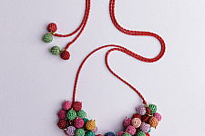 Crochet Necklace | Guldasta Necklace ~ Multicoloured