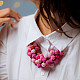 shop Crochet Necklace - Guldasta Necklace ~ Pink
