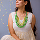 shop Crochet Necklace - Aadya Necklace ~ Green Ombre