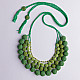 shop Crochet Necklace - Aadya Necklace ~ Green Ombre