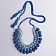 shop Crochet Necklace - Aadya Necklace ~ Indigo Ombre