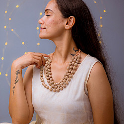 Crochet Necklace | Aadya Necklace ~ Rose Gold