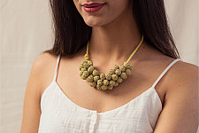 Crochet Necklace | Devi Necklace ~ Gold