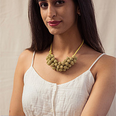 Crochet Necklace | Devi Necklace ~ Gold