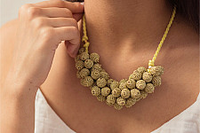 Crochet Necklace | Devi Necklace ~ Gold