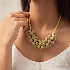 Crochet Necklace | Devi Necklace ~ Gold