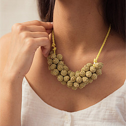Crochet Necklace | Devi Necklace ~ Gold