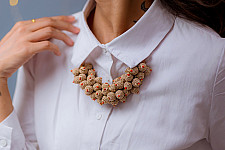 Crochet Necklace | Devi Necklace ~ Rose Gold 