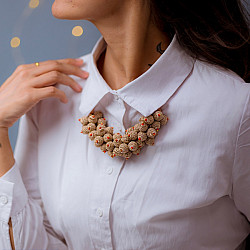 Crochet Necklace | Devi Necklace ~ Rose Gold 