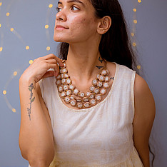 Crochet Necklace | Mausam Necklace ~ Earth 