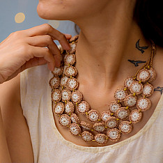 Crochet Necklace | Mausam Necklace ~ Earth 