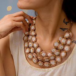 Crochet Necklace | Mausam Necklace ~ Earth 