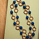 shop Crochet Necklace - Cheer Necklace ~ Cobalt Blue, Metallic