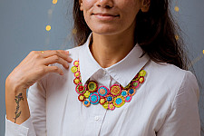 Crochet Necklace | Kai Necklace ~ Multicoloured
