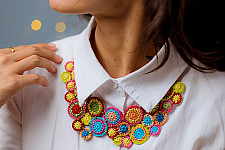 Crochet Necklace | Kai Necklace ~ Multicoloured