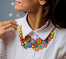Crochet Necklace | Kai Necklace ~ Multicoloured