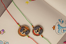 Crochet Rakhi -⚬- Cute Pets Kids Rakhi (Set of 2) 