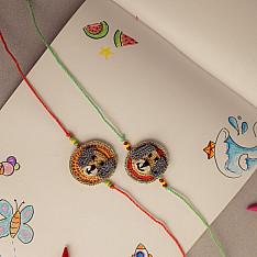 Crochet Rakhi -⚬- Cute Pets Kids Rakhi (Set of 2) 