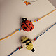 Handmade Beetle & Bee Kids Crochet Rakhi (Set of 2)