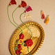 Handmade Crochet Rakhi & Lumba Set Surkh Gulab (Set of 2)