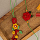 Handmade Crochet Rakhi & Lumba Set Surkh Gulab (Set of 2)