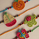Handmade Crochet Rakhi Fun Time(Set of 4)