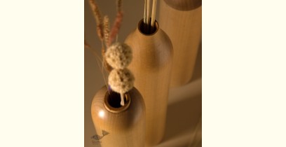 Sankhla | Wooden Flower Vase (Set of Three )