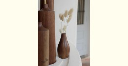 Sankhla | Handmade Walnut Wood Vases ( Set of Six)