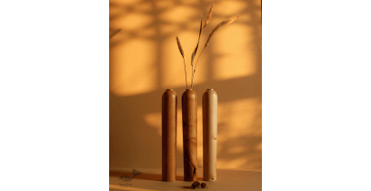 Sankhla | Wooden Vases - Set of Three