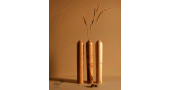 shop Wooden Vases - Set of Three