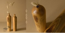 Sankhla | Wooden Miniature Vase ( Set of Two)