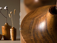 Sankhla | Wooden Miniature Vases