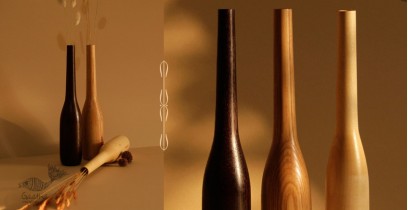 Sankhla | Wooden Miniature Vases (Set of Three)