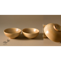 Sankhla | Wooden Set Of Two Bowl 