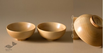 Sankhla | Wooden Set Of Two Bowl 