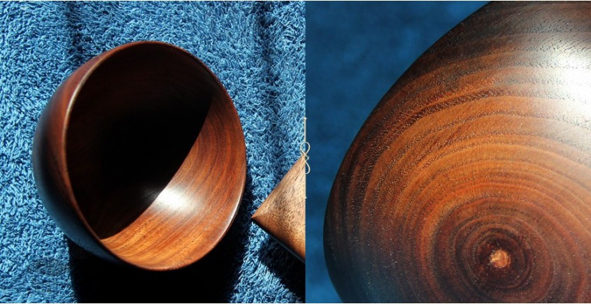 shop walnut wooden cutlery kitchenware - bowl