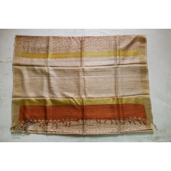 पद्मिनी . Padminī ❋ Tussar silk . Block Print Saree ❋ 21