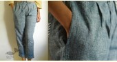 Embroidered Ankle length pants in Indigo Color