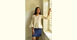 Tahzeeb . तहज़ीब ✽ Handloom Cotton ✽ Hand Embroidered Top ✽ 5