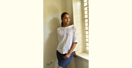 Tahzeeb . तहज़ीब ✽ Handloom Cotton ✽ Hand Embroidered Top ✽ 7