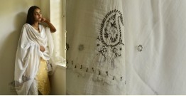 Tahzeeb . तहज़ीब ✽ Hand Embroidered Cotton Dupatta ✽ 12