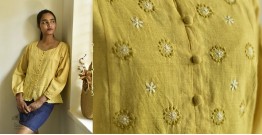 Tahzeeb . तहज़ीब ✽ Handloom Cotton ✽ Hand Embroidered Top ✽ 8