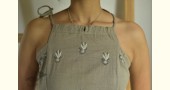 Organic Cotton chikankari Embroidered Halter neck top