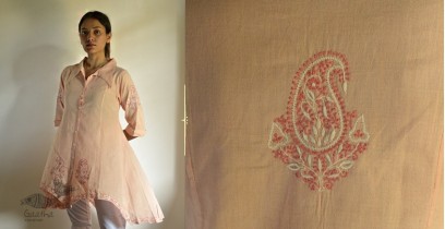 Tahzeeb . तहज़ीब ✽ Handloom Cotton ✽ Hand Embroidered Tunic ✽ 17