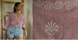 Tahzeeb . तहज़ीब ✽ Handloom Cotton ✽ Hand Embroidered Wrap Top ✽ 20