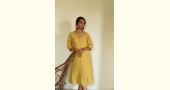 Handloom Cotton & Hand Embroidered Yellow Tunic