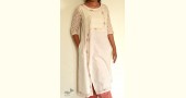 Handloom Cotton - Hand Embroidered Angrakha Kurta