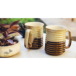 Khurja Pottery ❤ Beer Mug ❤ 20 ( set of 2 )