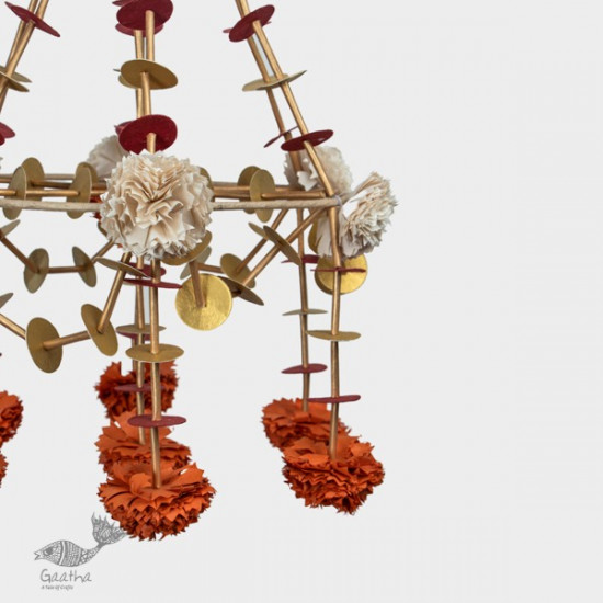 designer decorative Marigold flower hanging jhoomar