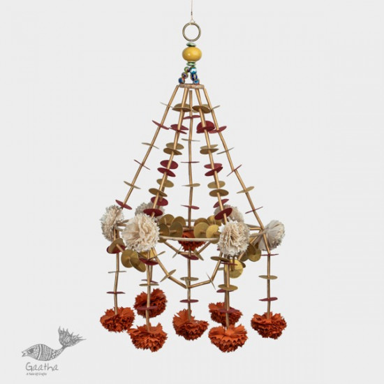 designer decorative Marigold flower hanging jhoomar